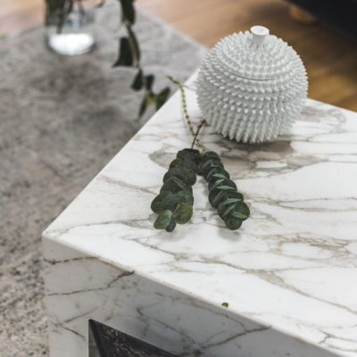 Marble Coffee Table with veining