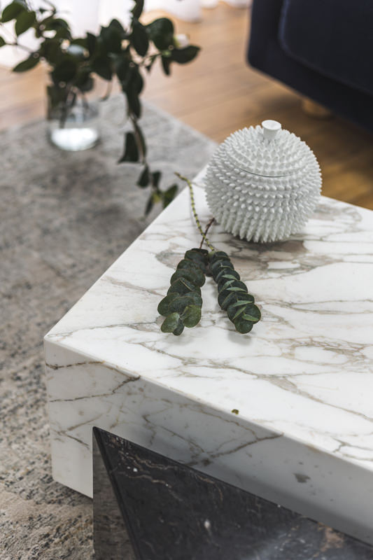Marble Sitting Room Table Rectangle Marble Coffee Table with veining